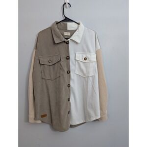 C5 Simply Southern  Corduroy‎ Fleece Shacket XL